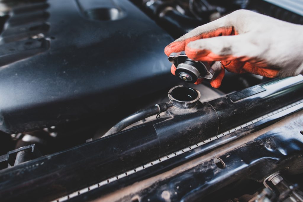 Car engine overheating due to radiator failure in Melbourne